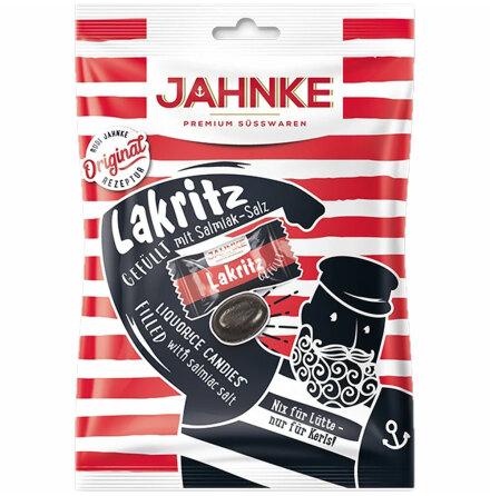 Glutenfria h�rda karameller lakrits fylld med salmiaksalt - Jahnke