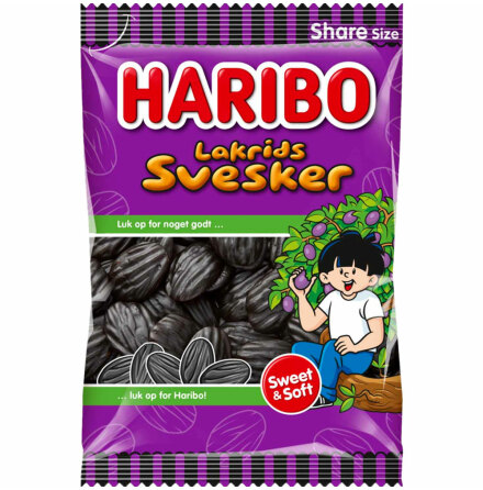 Lakrits/lakrids svesker - Haribo