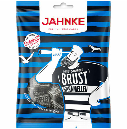 Klassiska h�rda lakritsbr�stkarameller - Jahnke