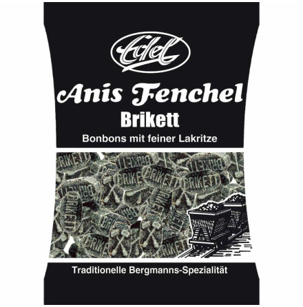 H�rda lakritskarameller med anis- och f�nk�lssmak - Edel