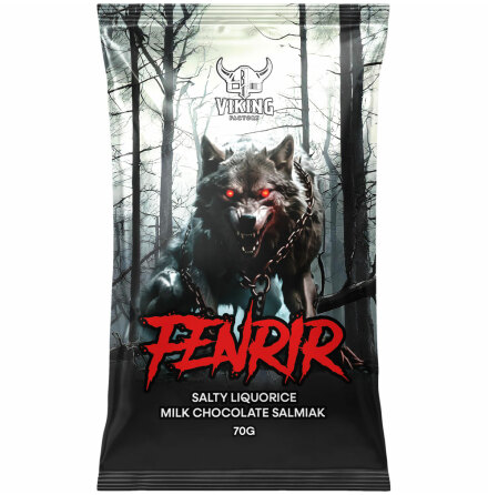 Fenrir - salty liquorice milk chocolate salmiak - Viking factory