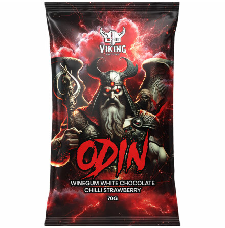 ODIN - vingummi, vit choklad, jordgubb, chili - Viking Factory