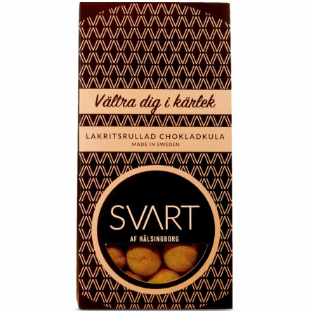 V�ltra dig i k�rlek � Lakritsrullad chokladkula � Svart af H�lsingborg