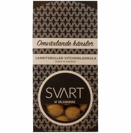 Omv�xlande k�nslor � Svart & vit chokladlakrits � Svart af H�lsingborg