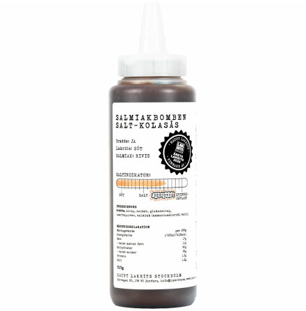 Salmiakbomben Salt-Kolas�s med salmiak och lakritspulver - Haupt Lakrits