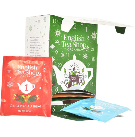 Te adventskalender / tekalender i ask - English Tea Shop