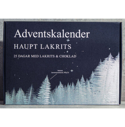 Lakritskalender / adventskalender 2026 - Haupt Lakrits