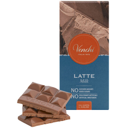 Chokladkaka utan tillsatt socker, ren mj�lkchoklad - Venchi