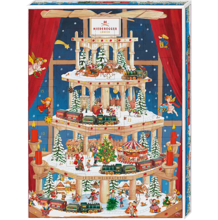 Marsipankalender / adventskalender - pyramidkalender � Niederegger