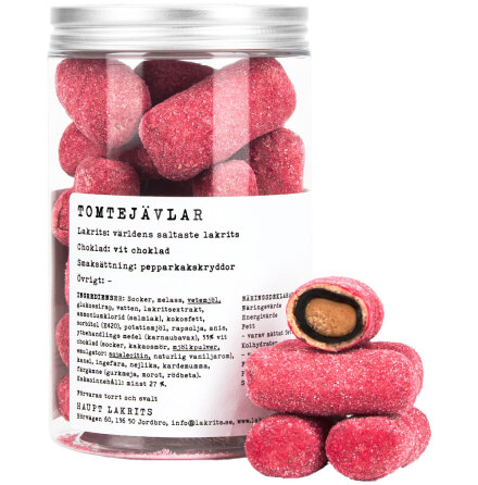 Tomtej�vlar - lakrits, salmiaklakrits och pepparkakskryddor - Haupt Lakrits 