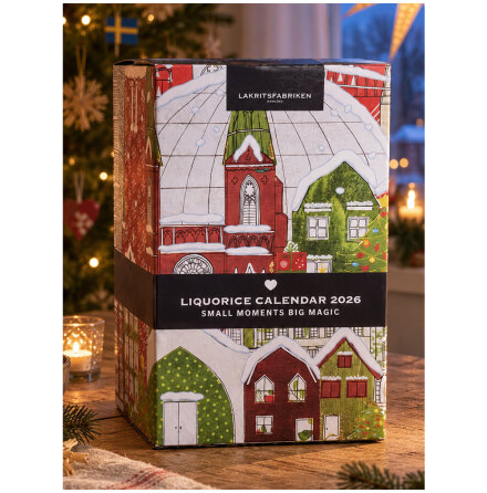 Glutenfri lakritskalender 2026 / Adventskalender - Lakritsfabriken i Raml�sa
