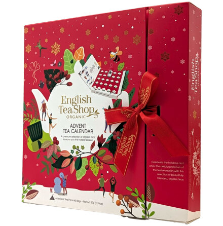 Te adventskalender / tekalender - Bok Santa Red � English Tea Shop
